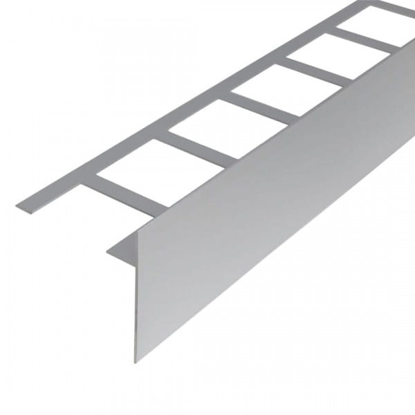 Balkonwinkelprofil T-Form 80 mm silber eloxiert