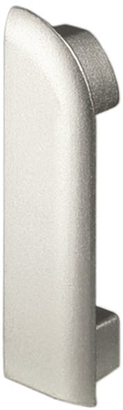 DURAL Werkbladprofiel einddop zilver VE 2Stk; Höhe:9 mm|Seite:links