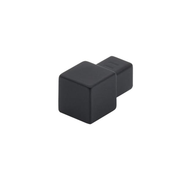Quadratecken für Aluprofile schwarz (matt) VE 2Stk; Höhe:9 mm
