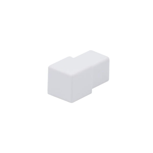 Vierkante hoekstukken PVC wit (blister) VE 2Stk; Höhe:9 mm
