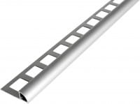 Viertelkreisprofil silber eloxiert Viertelkreisprofil silber eloxiert
