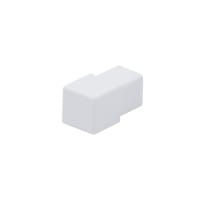 Vierkante hoek PVC wit
