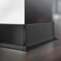 External corner skirting strip black ambience