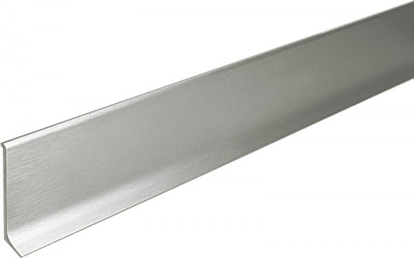 Plint aluminium zilver geborsteld 60 mm 250 cm