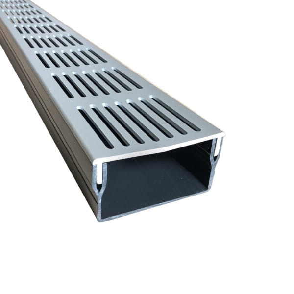Entwässerungsrinne UDP 100 silber