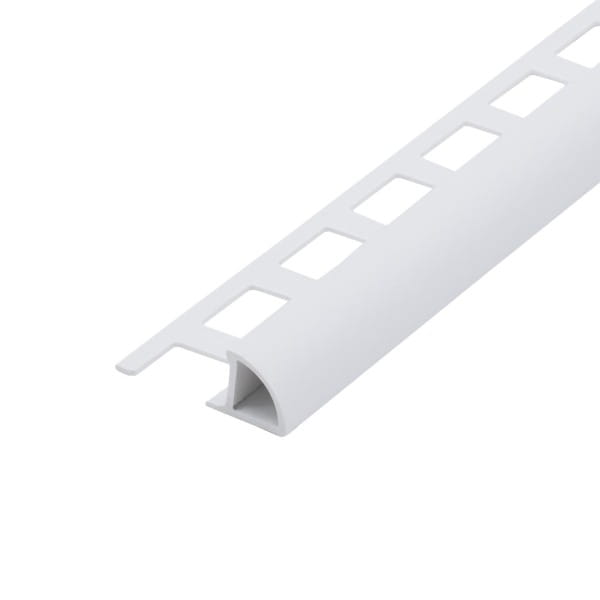 Viertelkreisprofil PVC weiß 6 mm 250 cm