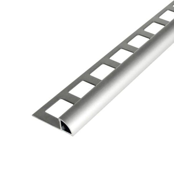 Viertelkreisprofil Aluminium silber (matt) 250 cm 6 mm