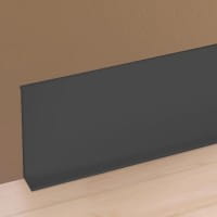 Skirting strip aluminium black ambience