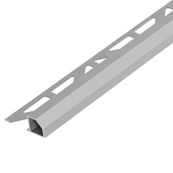 Vierkant profiel 'Diamond' aluminium betongrijs 11 mm 300 cm