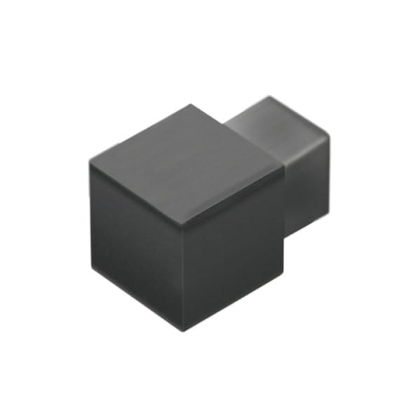 DURAL square corners PVC black (blister)