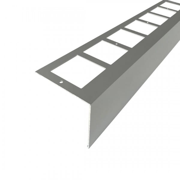 Balkonprofil L-Form Aluminium silber 55 mm